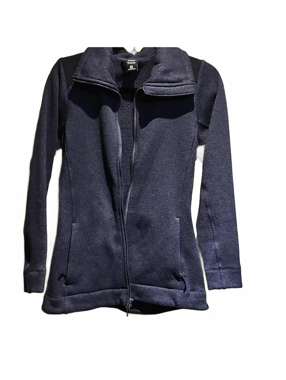 Helly Hansen Women Size Small Navy Fleece Sweater Funnel Neck Jacket Outdoor